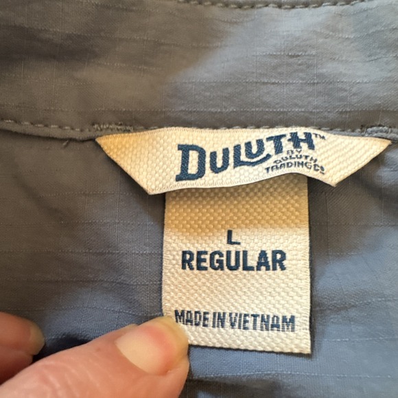 Duluth Trading W Coverall Heirloom Gardening Workwear Chore Sleeveless Blue L - Picture 7 of 9